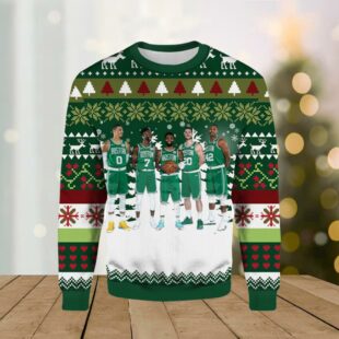 Boston Celtics Super Team Ugly Christmas Sweater