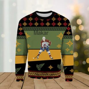 Cale Makar Colorade Avalanche Ugly Sweater