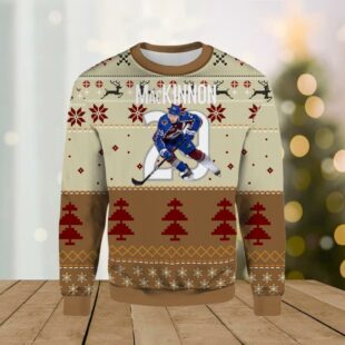 Colorade Avalanche Nathan Mackinnon Ugly Christmas Sweater