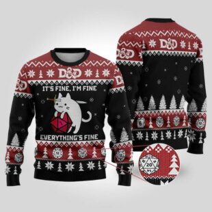 Dungeons and Dragons Christmas Ugly Christmas Sweater